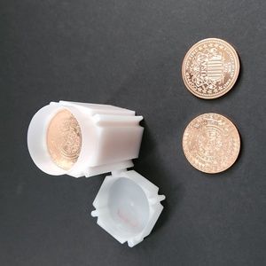 Gold Coin Storage Tube with Coins